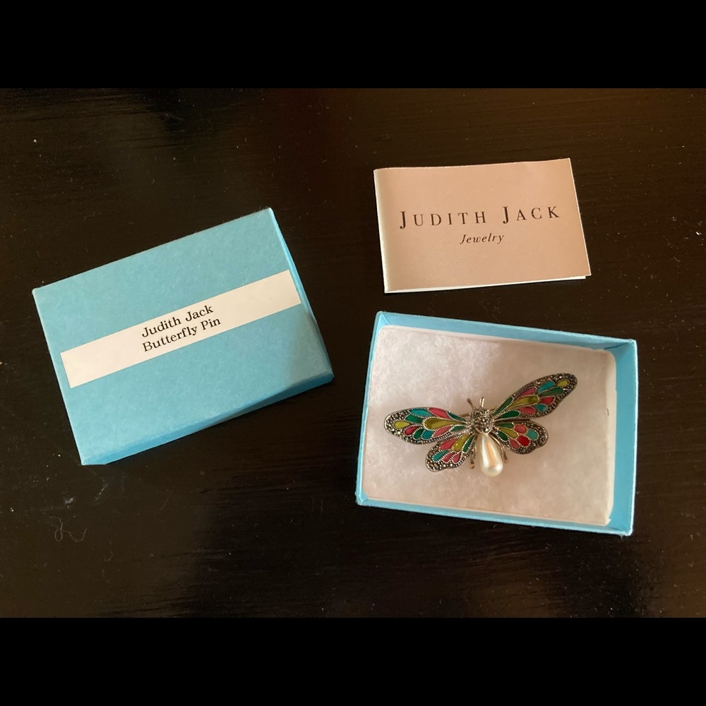 Judith Jack butterfly pin